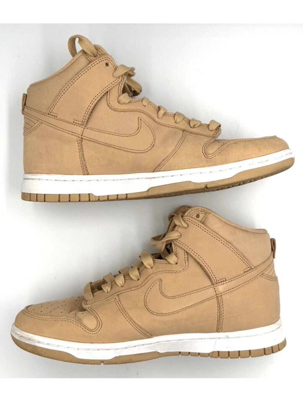 Nike Dunk High Vachetta Tan White Women's Size 10 Sneakers DX2044-201 - Picture 1 of 6